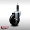Service Caster 4'' SS Soft Rubber Wheel Swivel 1'' Expanding Stem Caster SCC-SSEX20S414-SRS-1 - alternate 4